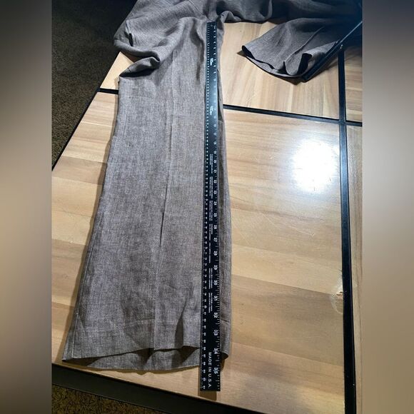 Iris setlakwe 100%‎ linen brown pants suit - Picture 12 of 14